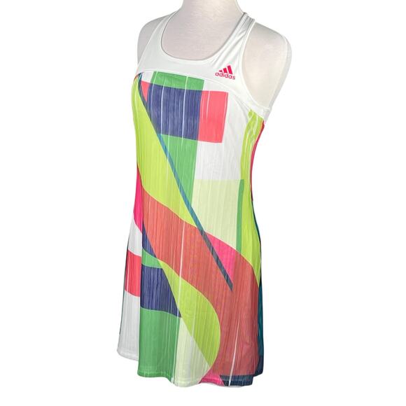 Adidas Adizero Racerback Tennis/Athleisure Dress with Mesh Overlay Size Large - Picture 12 of 12